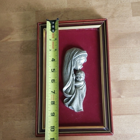 Vintage French Framed  Mother and Child Art By BACHET - Picture 8 of 9